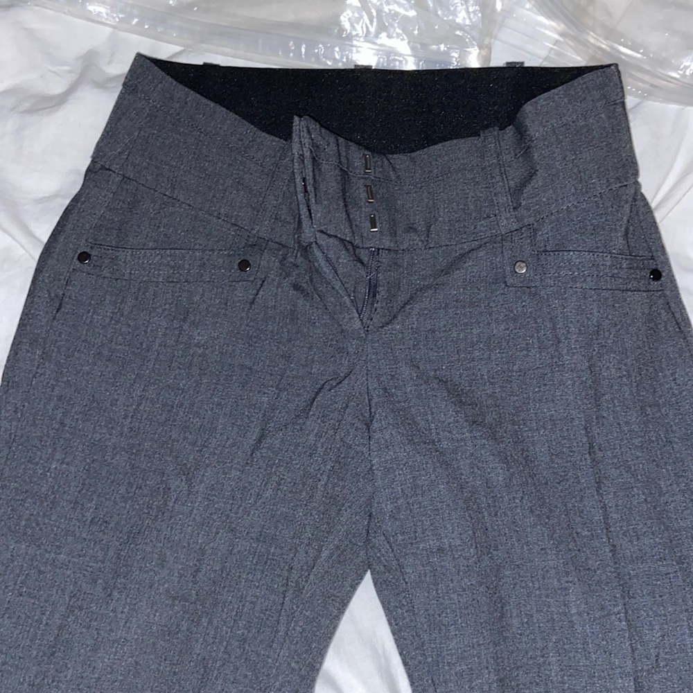 Grey high waisted dress pants